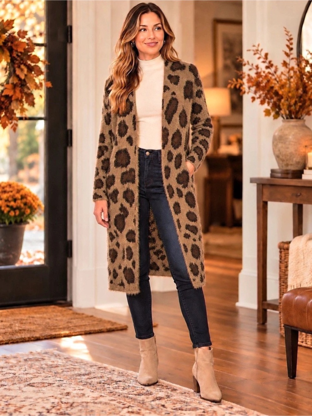 Umgee open front long sleeves cardigan Size L